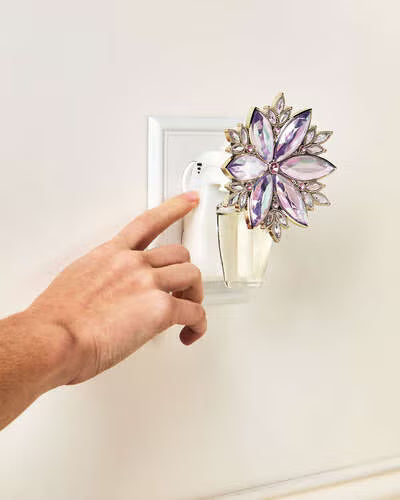 LUZ DE NOCHE - FLOR CRISTAL LILA