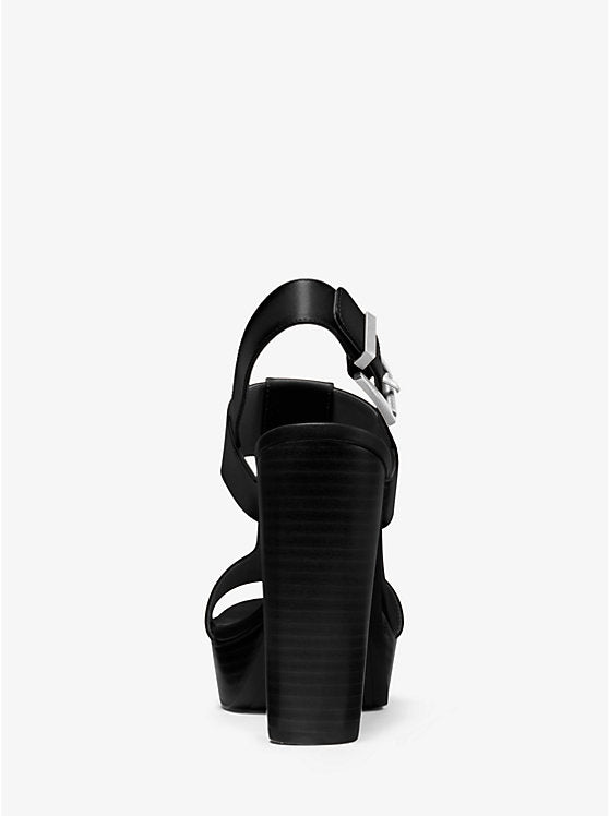 SANDALIA MK - TACON ALTO BLACK