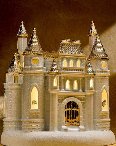 CASTILLO PEDESTAL PARA VELA - CON LUZ