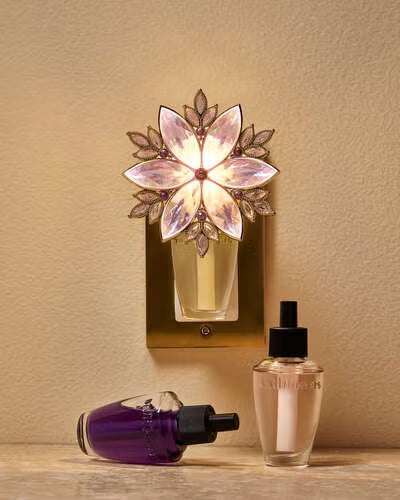 LUZ DE NOCHE - FLOR CRISTAL LILA
