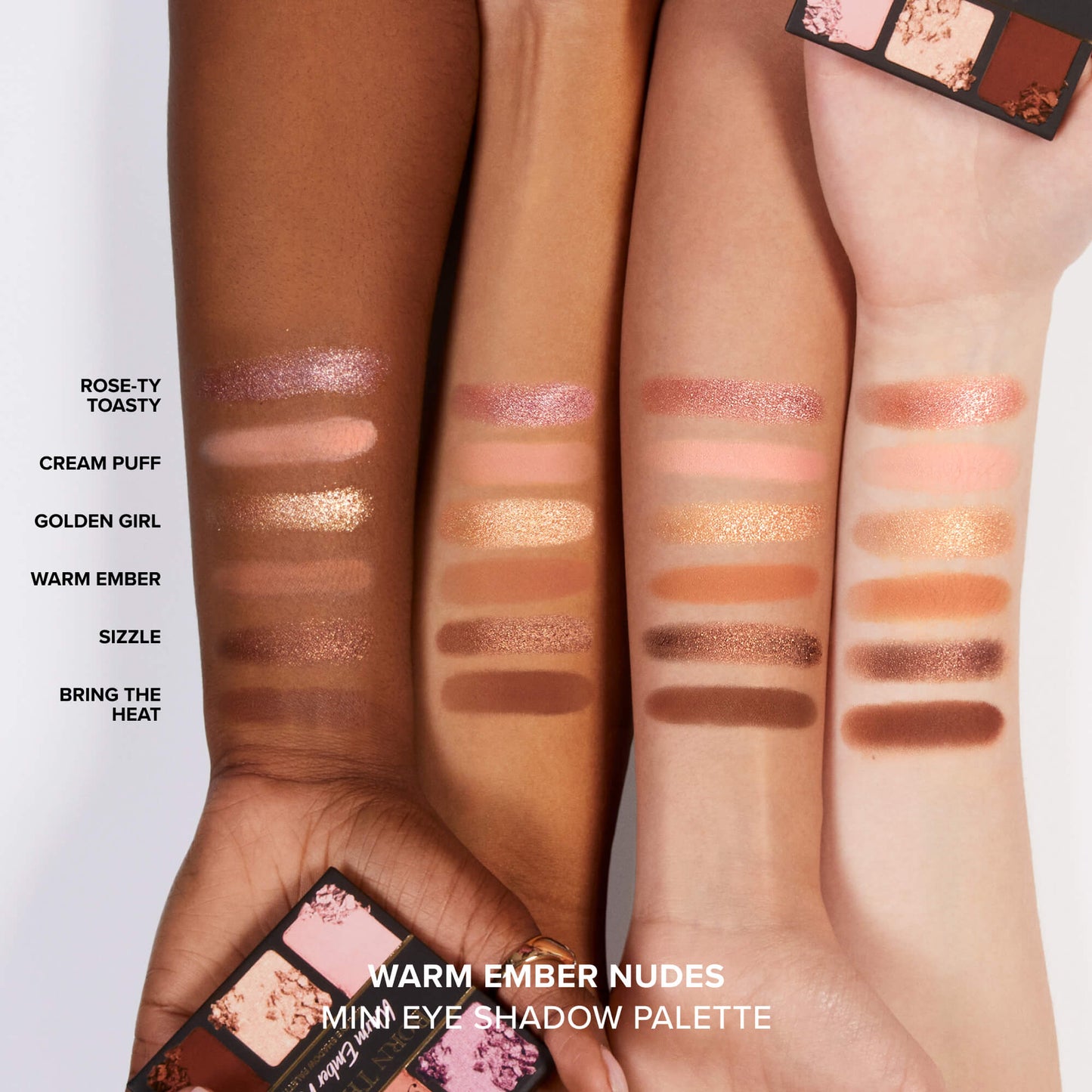 MINI PALETA DE SOMBRAS PARA OJOS - WARM EMBER NUDES