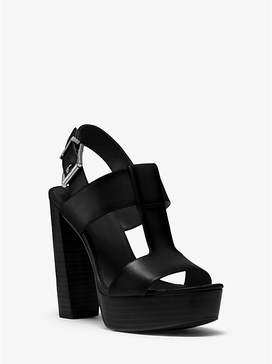 SANDALIA MK - TACON ALTO BLACK