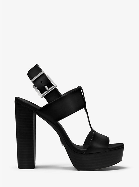 SANDALIA MK - TACON ALTO BLACK