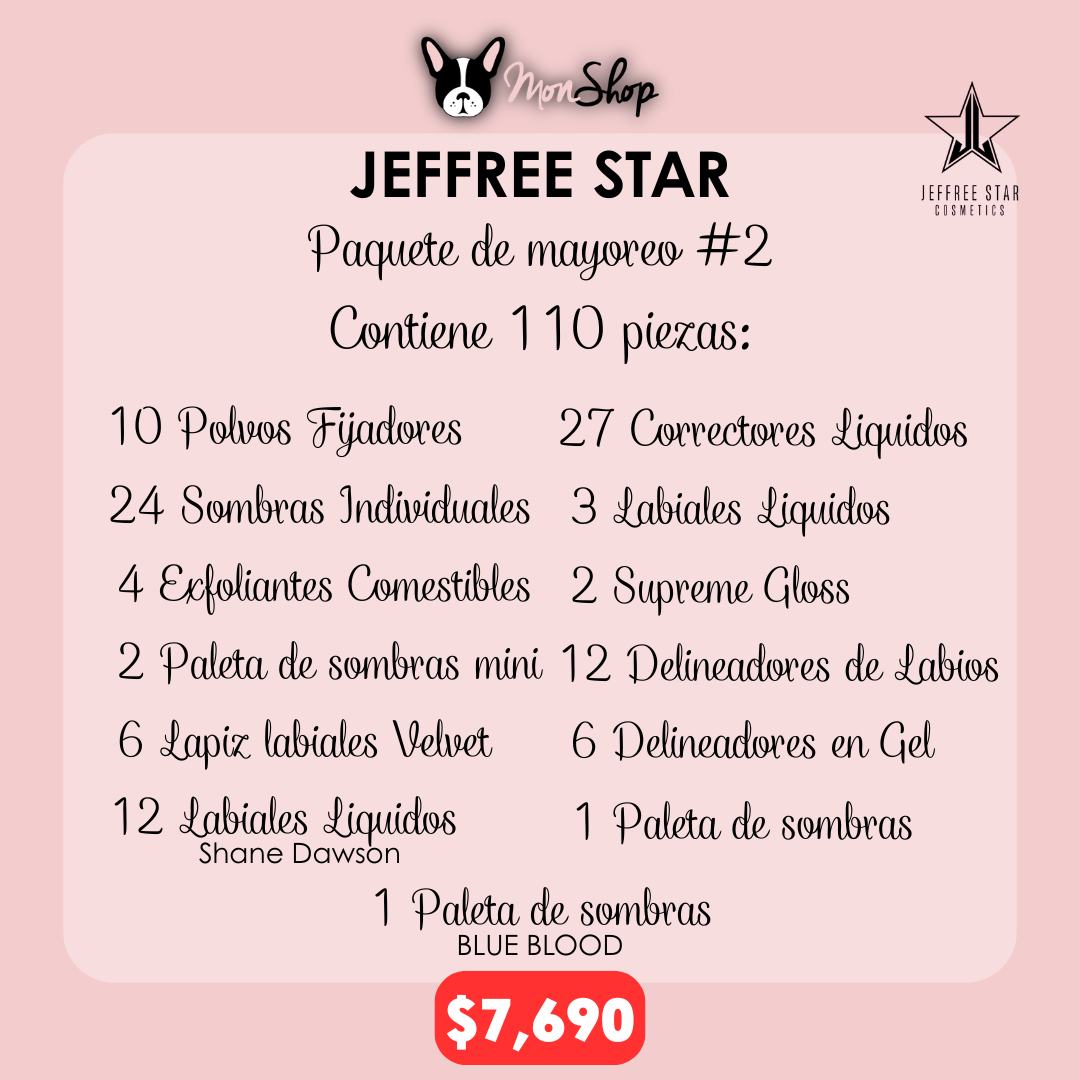 PAQUETE DE MAYOREO #2 - JEFFREE STAR