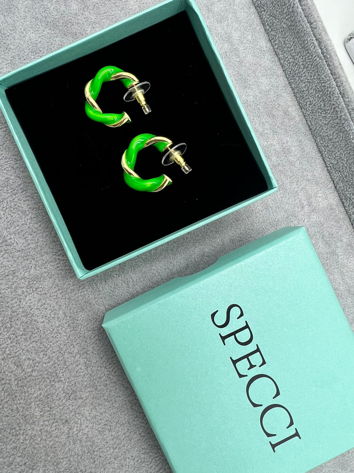ARRACADAS TORZAL VERDE INTENSO - SPECCI