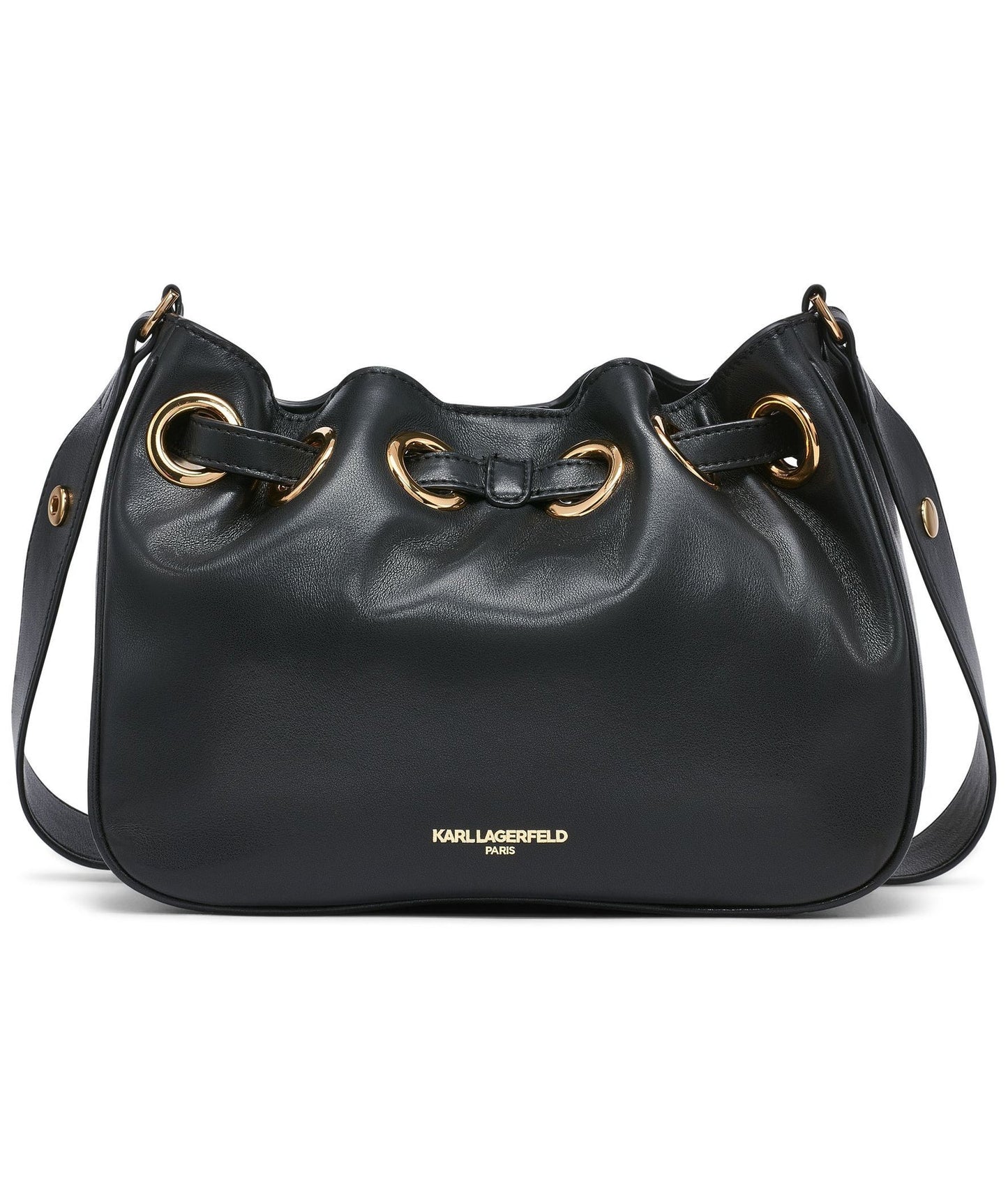 BANDOLERA PIEL KARL - NEGRO ⭑